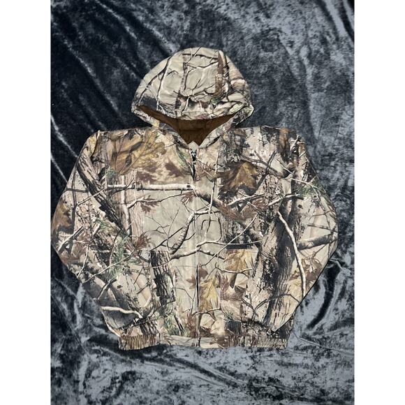 Russell Athletic Y2K Realtree Camo Hoodie Women’s Large Full Zip Streetwear - Picture 1 of 11